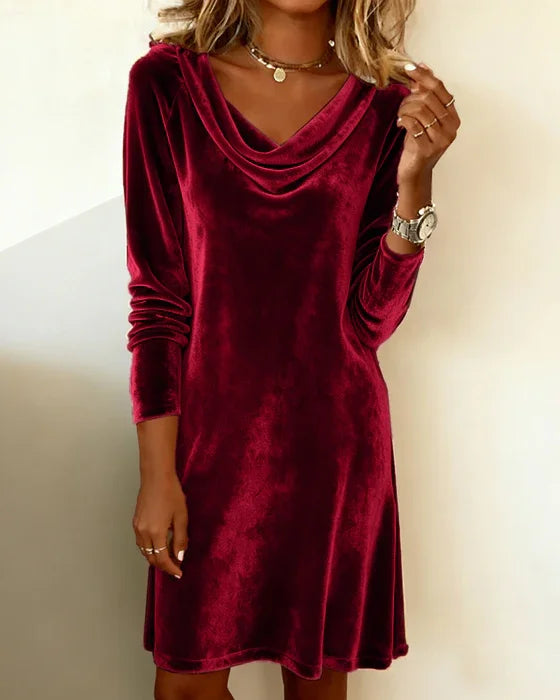 Frosina™ | Loose Fitting Velvet Dress