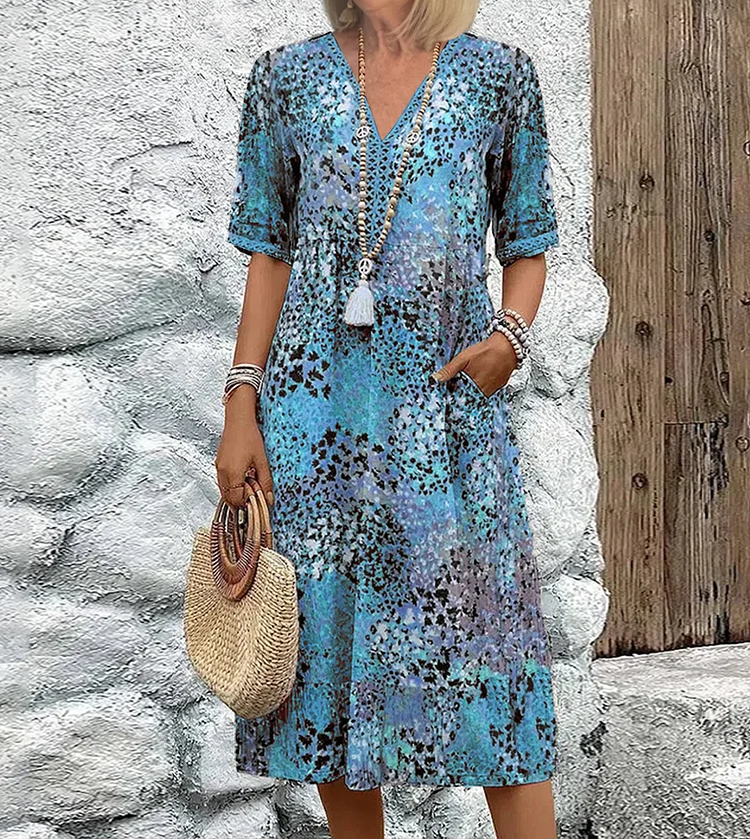 Andrea | Vibrant Midi Dress