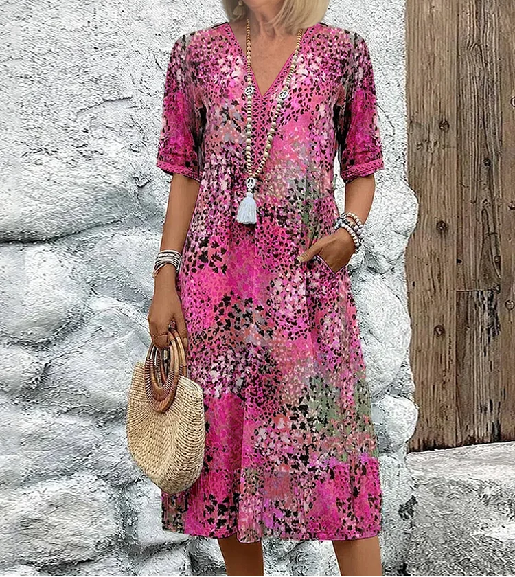 Andrea | Vibrant Midi Dress