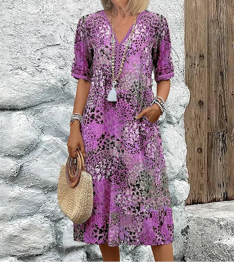 Andrea | Vibrant Midi Dress