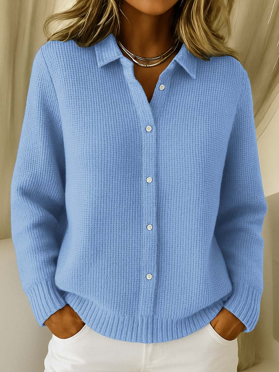 Katrina – Textured Knit Button Cardigan