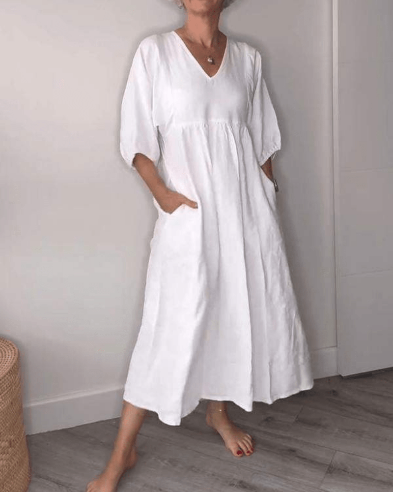 Lillian | V-Neck Maxi Dress