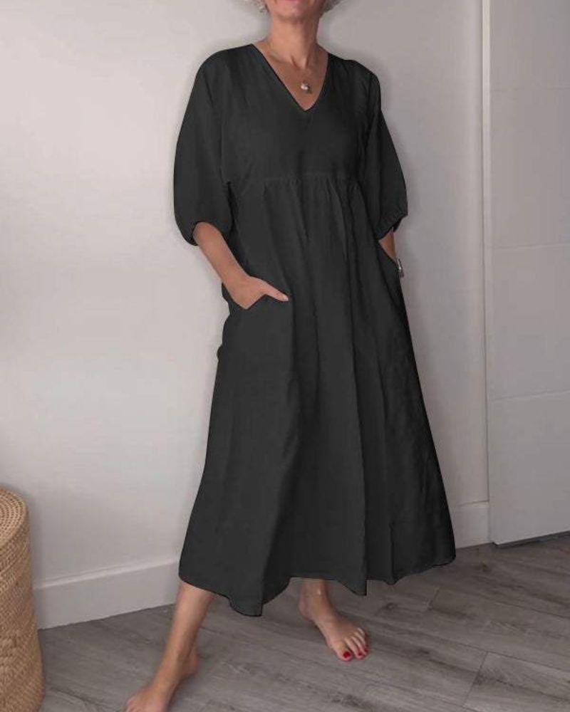 Lillian | V-Neck Maxi Dress