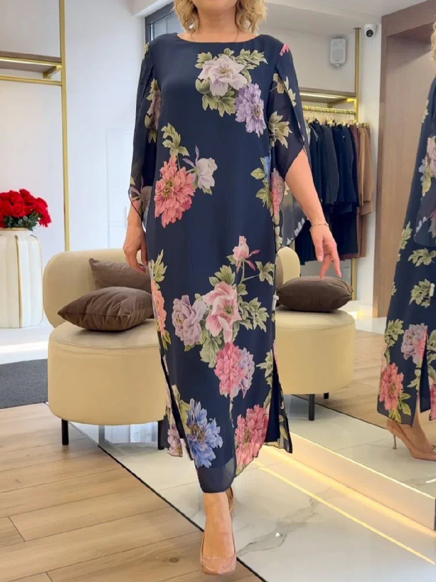 Dina | Floral Print Maxi Dress