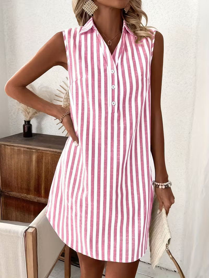 Mila | Striped Shirt Dress