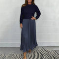 Camilla | Maxi Dress with Sweater & Pleated Skirt