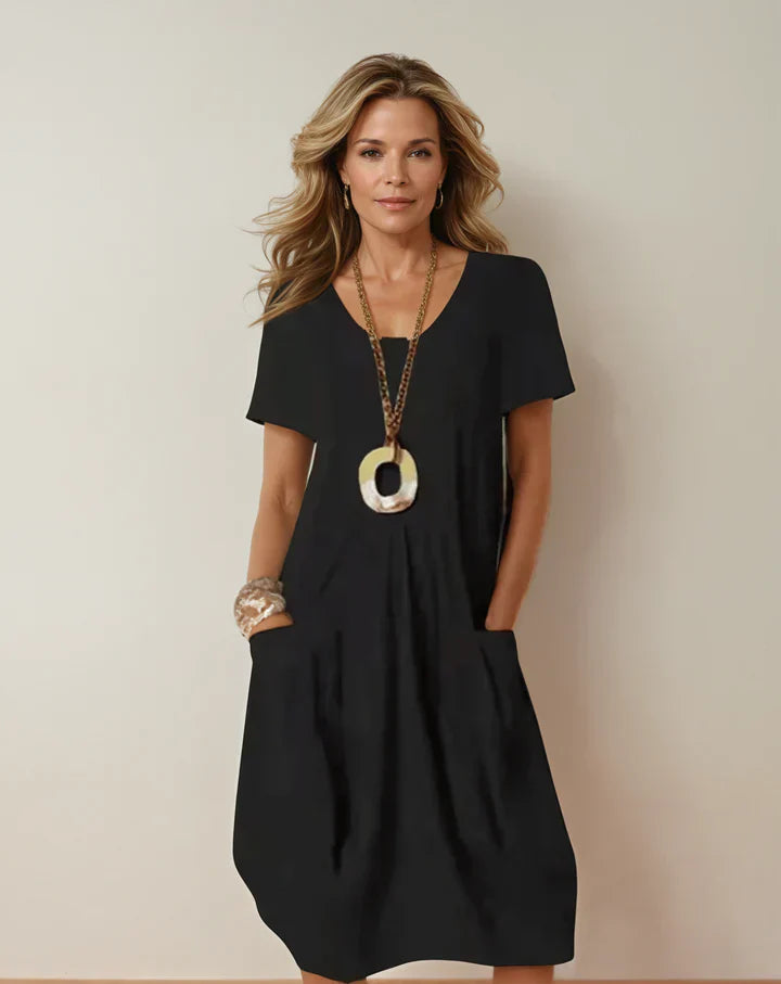 Kwani | Easy Casual Flow Midi Dress
