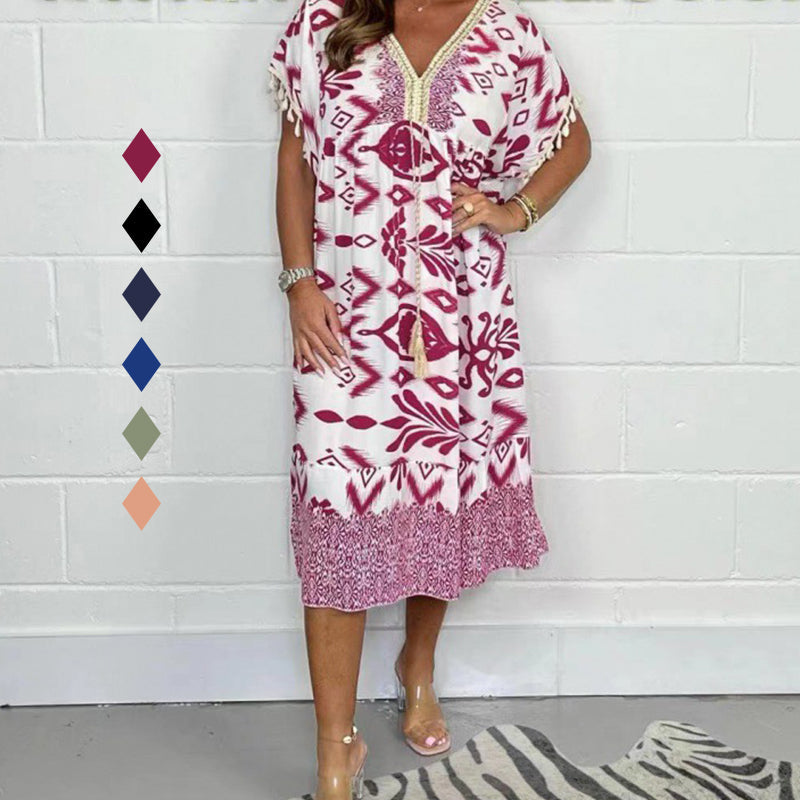 Freya | Printed A-Line Dress