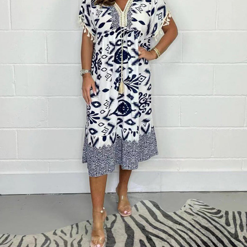 Freya | Printed A-Line Dress