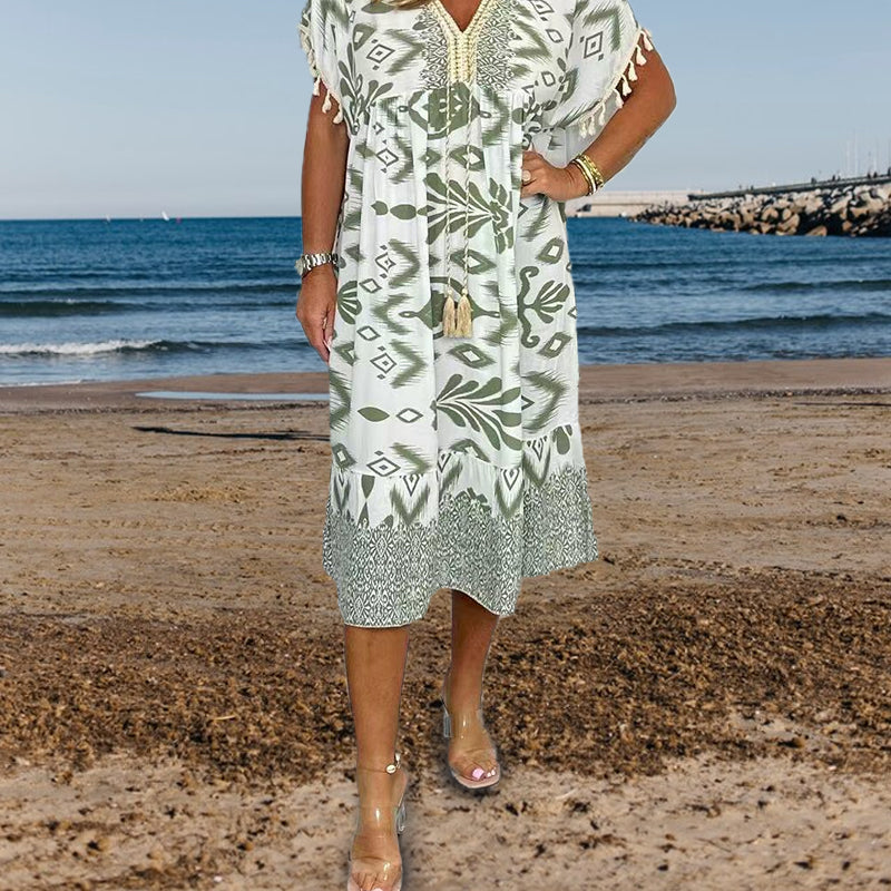 Freya | Printed A-Line Dress