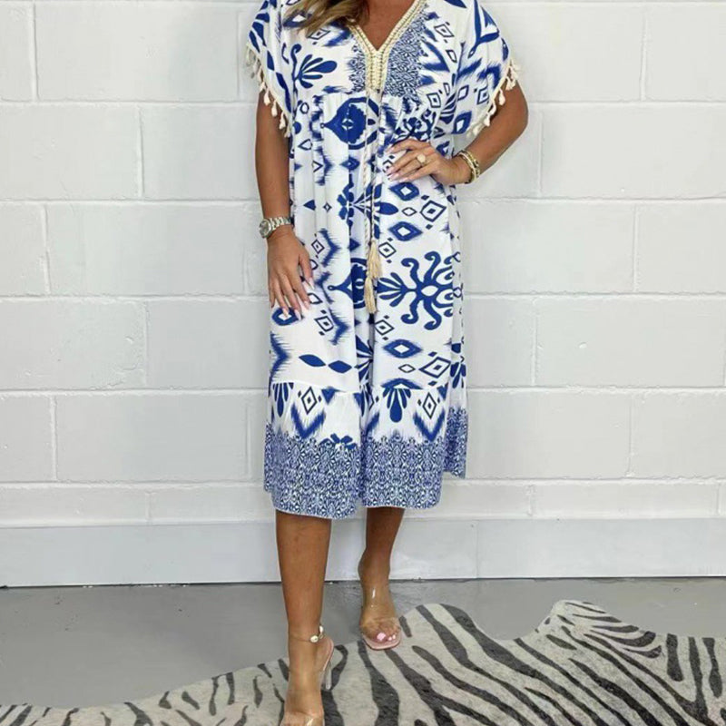 Freya | Printed A-Line Dress