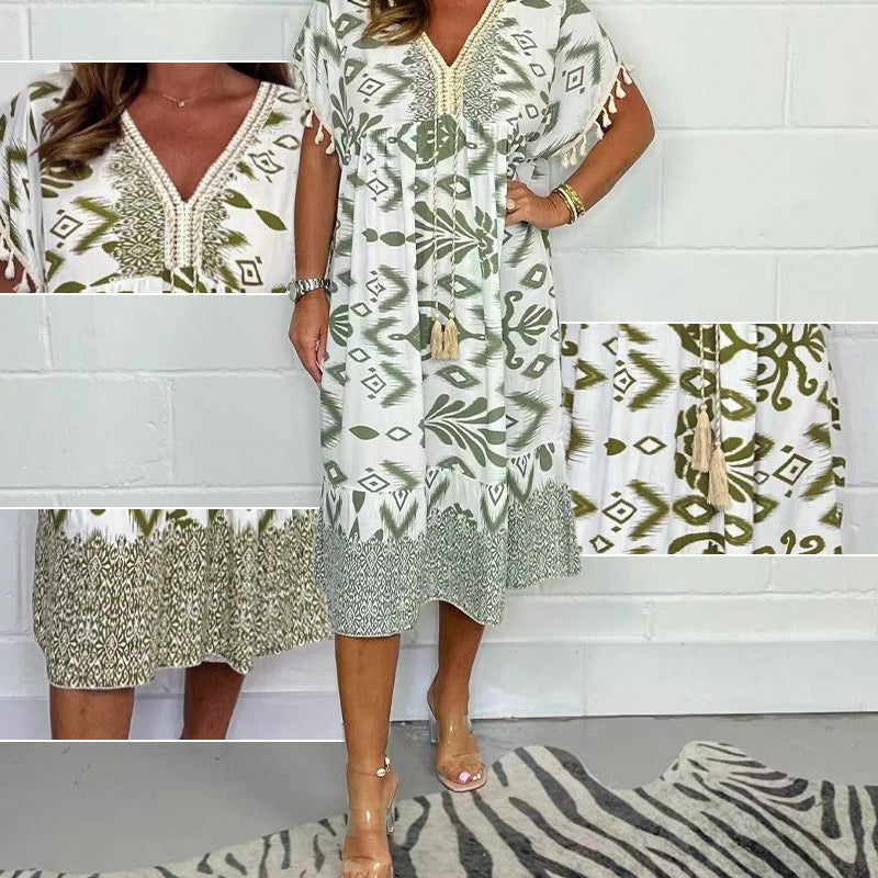 Freya | Printed A-Line Dress