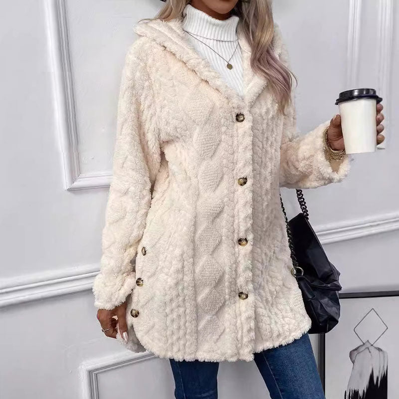 Aveline™ | Cozy Button-Detail Winter Jacket
