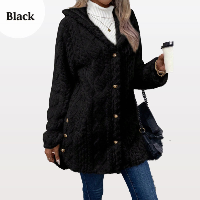 Aveline™ | Cozy Button-Detail Winter Jacket