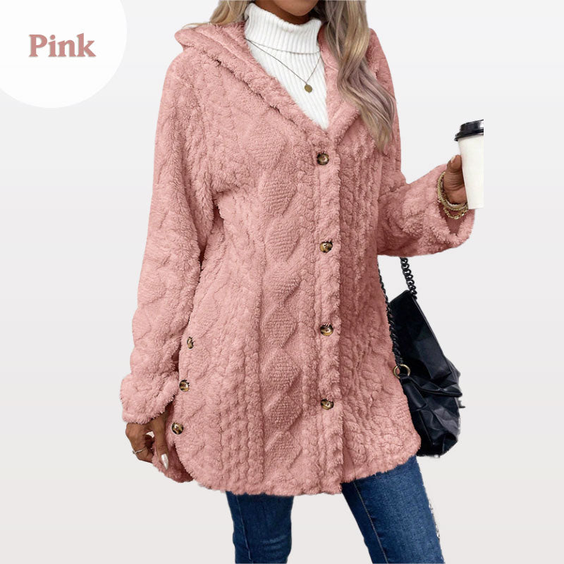 Aveline™ | Cozy Button-Detail Winter Jacket