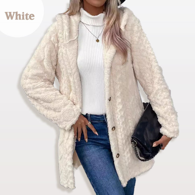 Aveline™ | Cozy Button-Detail Winter Jacket